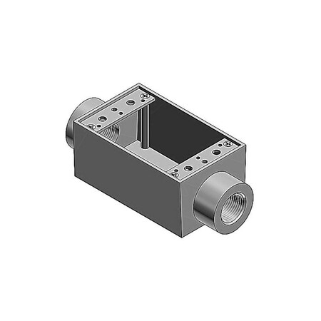 Abb Cast Electrical Device Box, 21.6 cu. in., Aluminum Die Cast AFSC-2